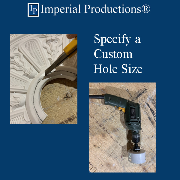 Specify a custom hole size 