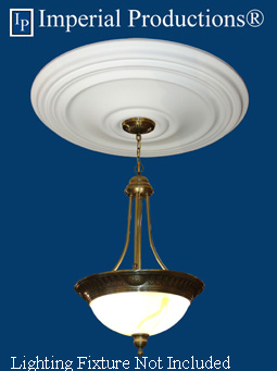 IPNP1019H Medallion shown with lighting fixture