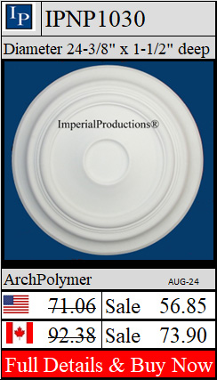 IPNP1030 Art Deco Rosette 24-3/8" diameter