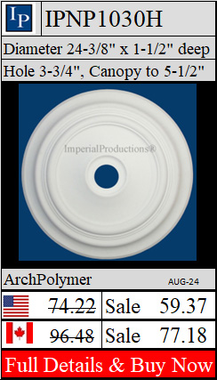 IPNP1030H Art Deco 24-3/8" diameter