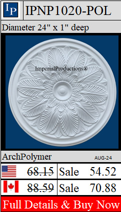 IPNP1020 Rosette Art Nouveau 24"