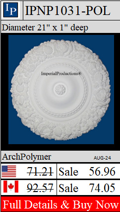 IPNP1031 Art Nouveau Rosette 21"