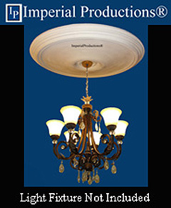 IPMED505 Medallion shown with traditional lighting fixture