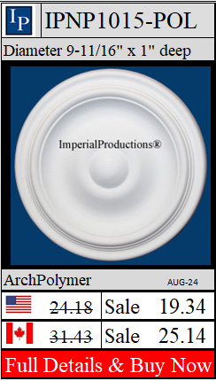 IPNP1015-POL Rosette Diameter 9-11/16" 