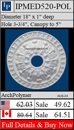 IPMED520 Federal Style Ceiling Medallion