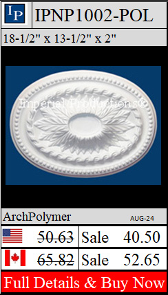 IPNP1002 oval medallion Federal Style