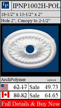 IPNP1002H medallion oval Federal Style