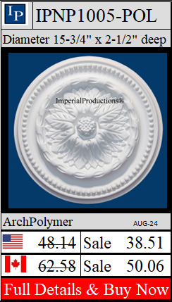 IPNP1005 Federal Style medallion 15-3/4 inch