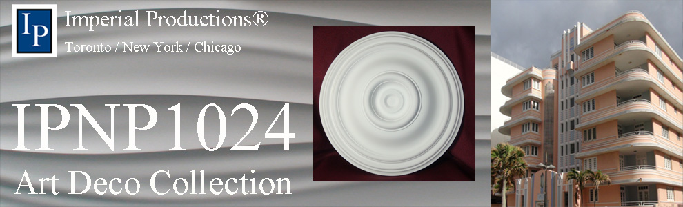 IPNP1024 Medallion 14-3/4" diameter Art Deco Style