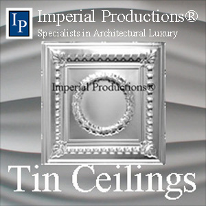 collection of tin ceilings including historic reproductions
