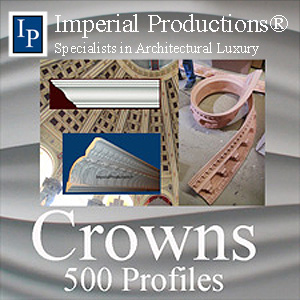 Crown moulding for curves and arches